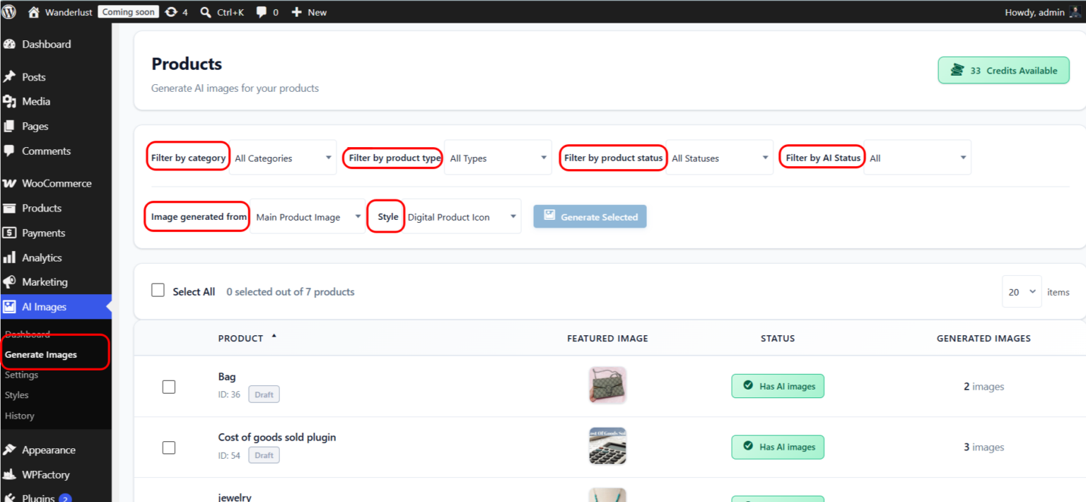 AI Product Image Generator - Bulk generation