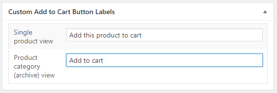Add to Cart Button Labels for WooCommerce - Per Product - Meta Box