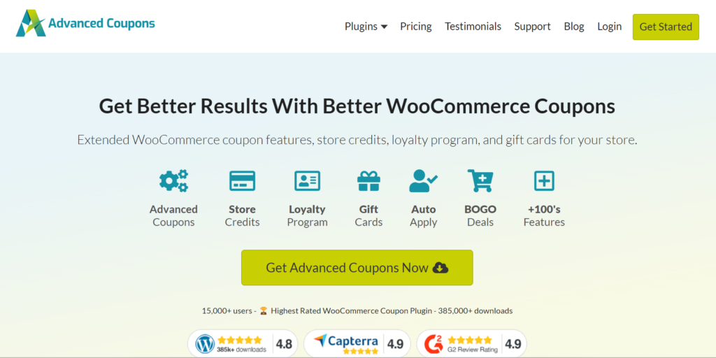 Advanced Coupons Plugin