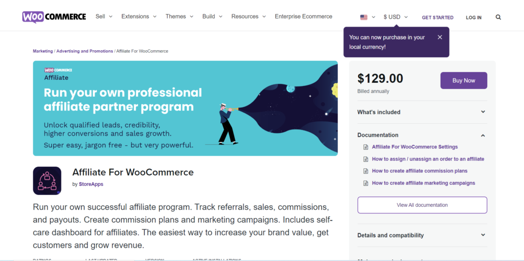 Affiliate For WooCommerce