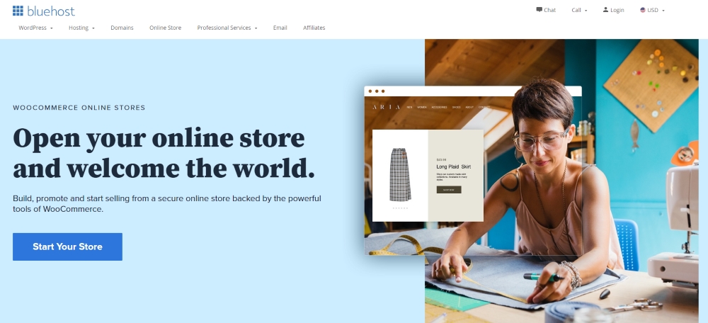 Best Web Hosting for WooCommerce - BlueHost