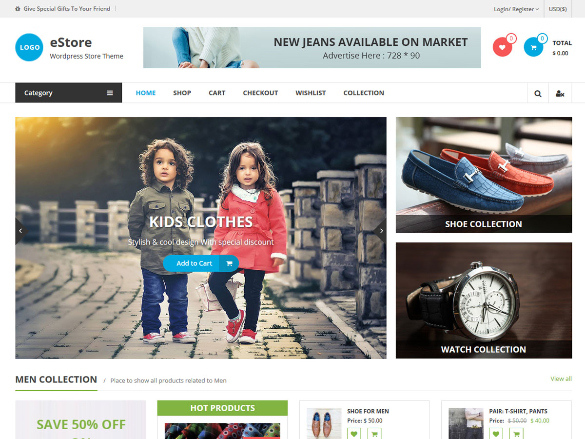 Best WooCommerce Themes - eStore