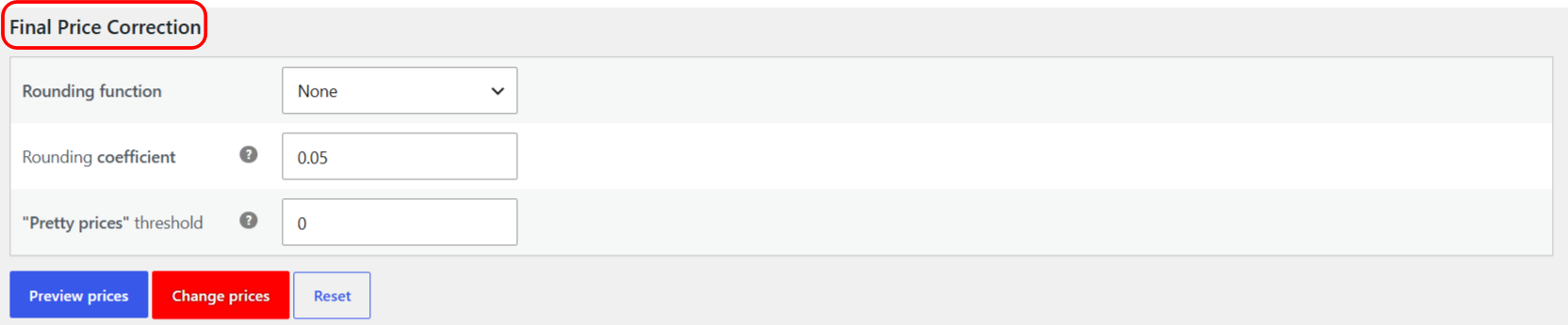 Percentage all product prices by field in the Bulk Price Converter Tool