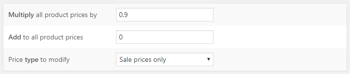 Bulk Price Converter for WooCommerce - Tool - General Options
