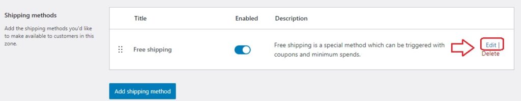 Configure Free Shipping 1