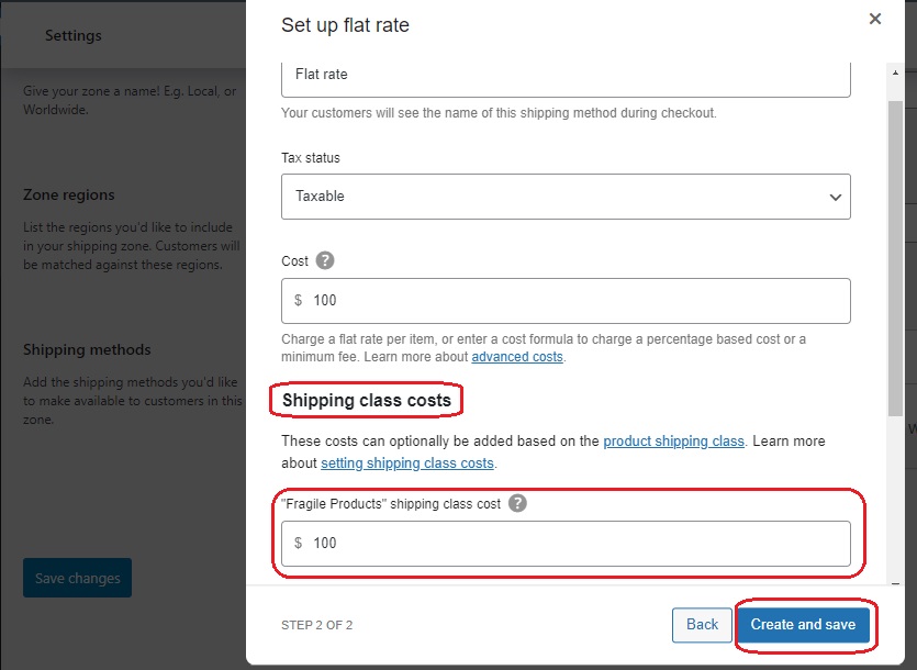 Configure Shipping Methods for Classes 1