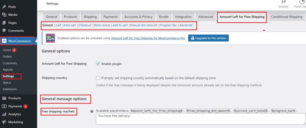 Configure the Plugin Settings 2