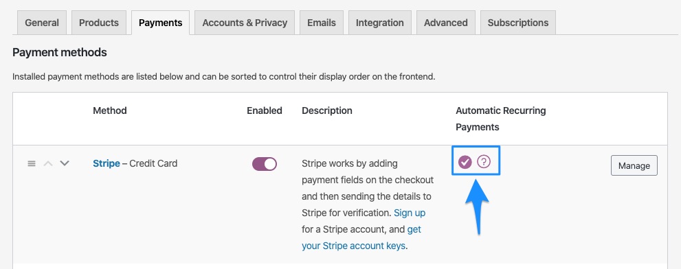 Configuring Basic Settings-Recurring Payments inWooCommerce 3