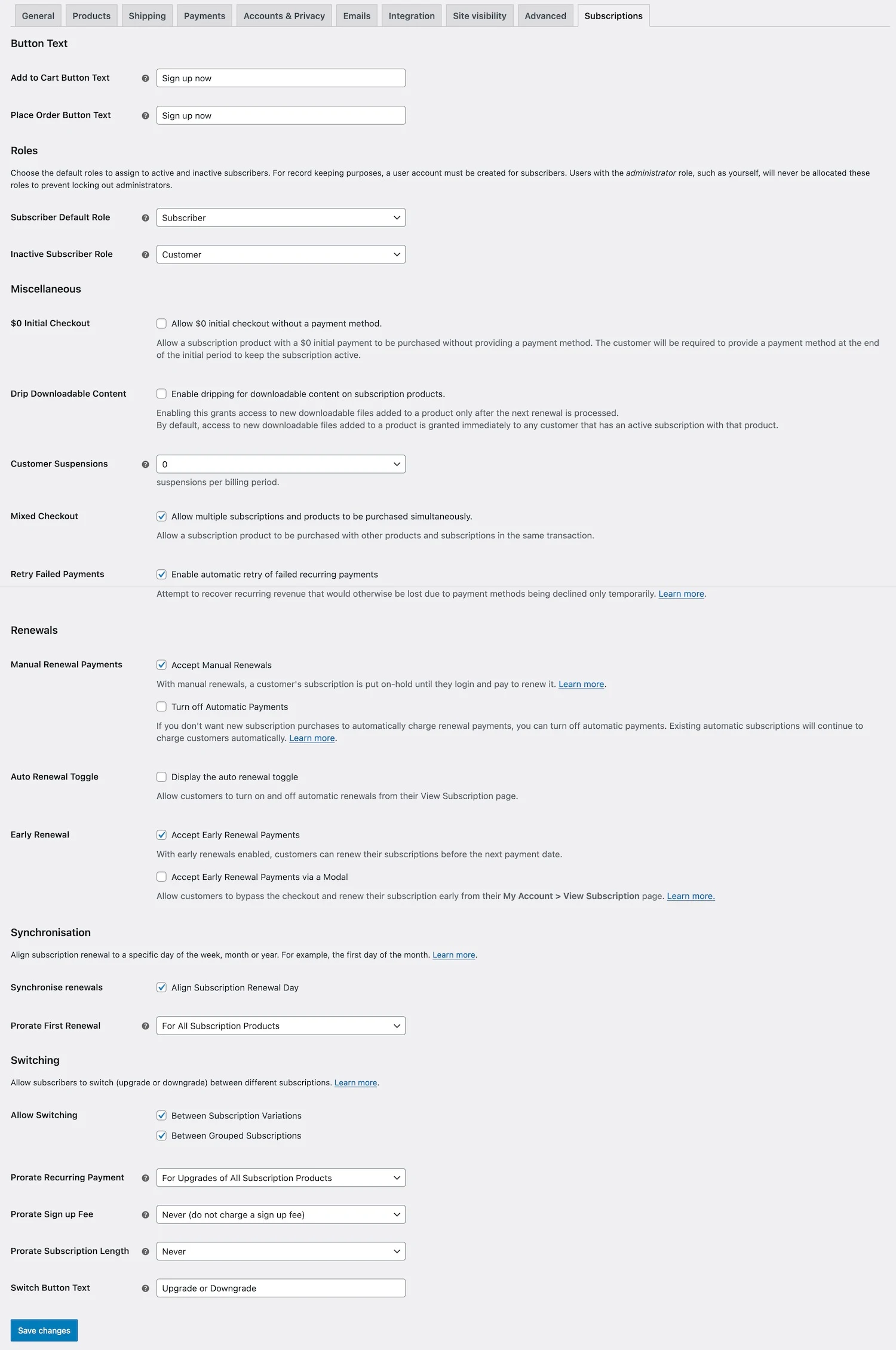 Configuring Basic Settings-Recurring Payments inWooCommerce 2