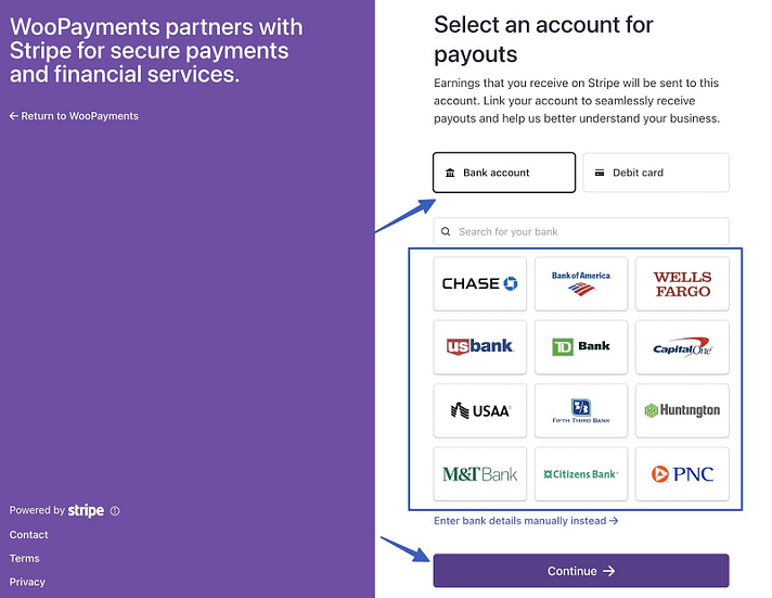 Connect a Bank Account for Payouts 1