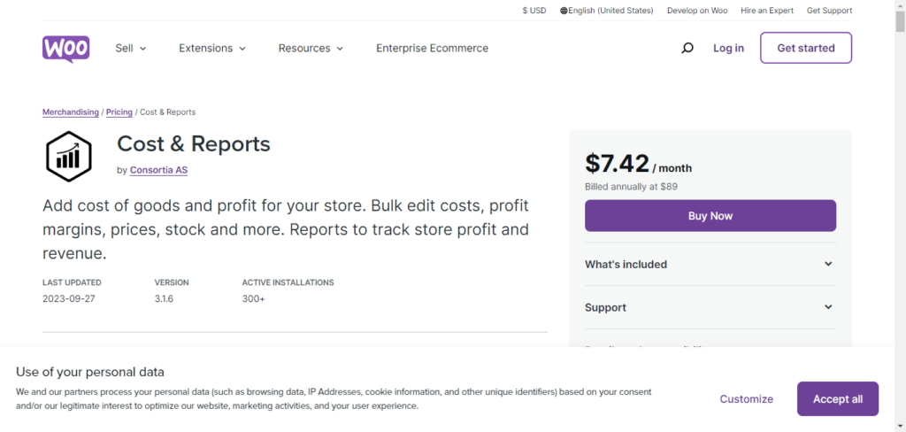 Cost Reports by Consortia AS