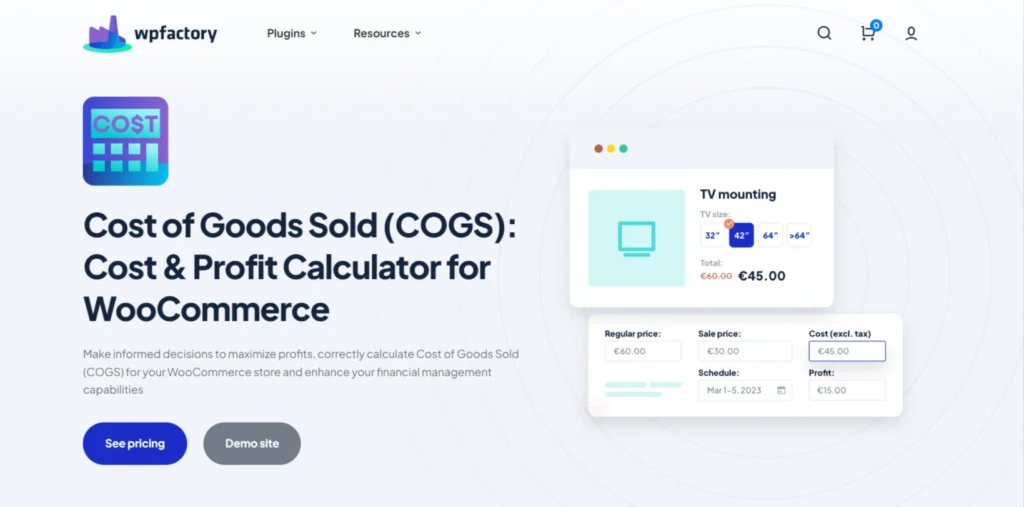 Cost of Goods Sold (COGS) Cost & Profit Calculator for WooCommerce