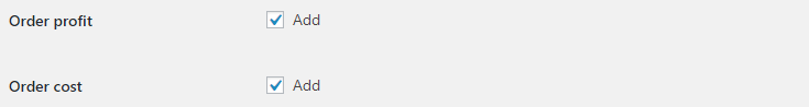 Cost of Goods for WooCommerce - Admin Orders List Columns Options