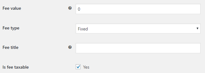 Custom Checkout Fields for WooCommerce - Field Options - Fee