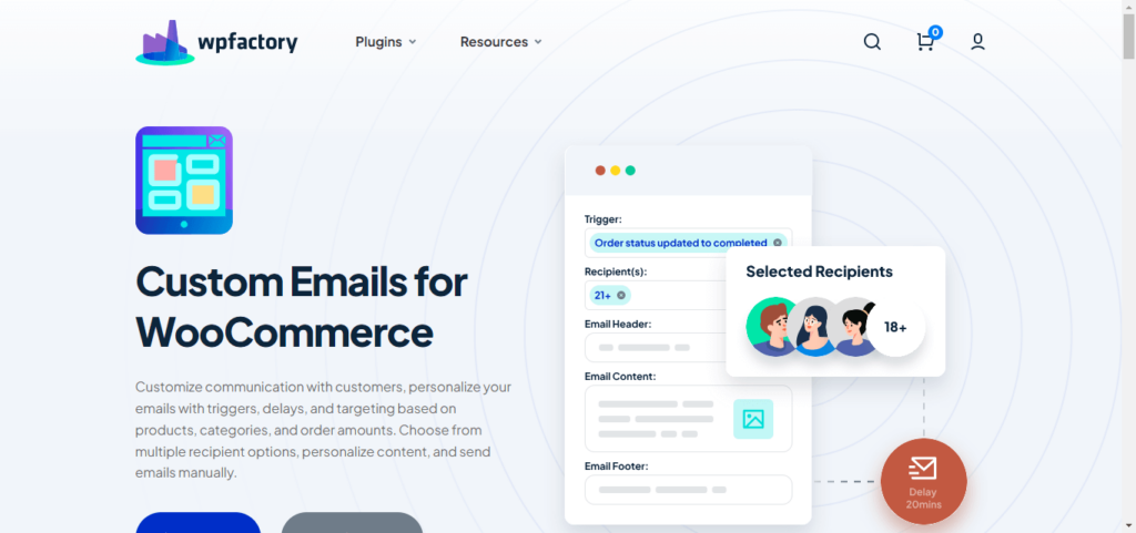 Custom Emails for WooCommerce by Wpfactory