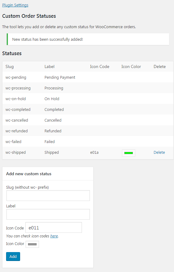 Custom Order Status for WooCommerce - Custom order status tool