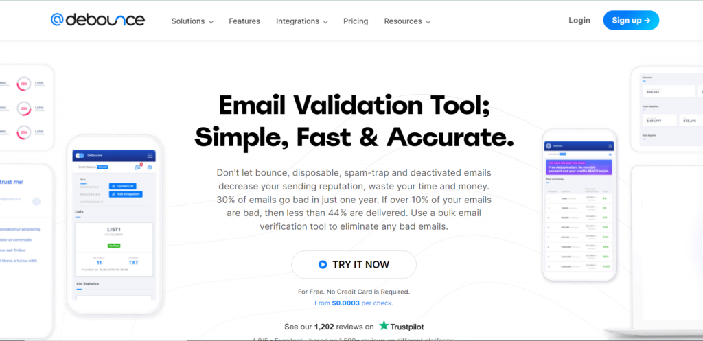 DeBounce Email Verification Tool