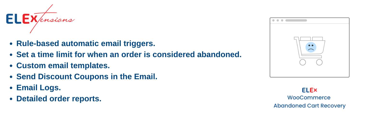 ELEX WooCommerce Abandoned Cart Recovery