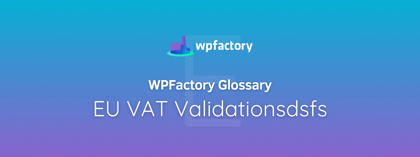 EU VAT Validationsdsfs