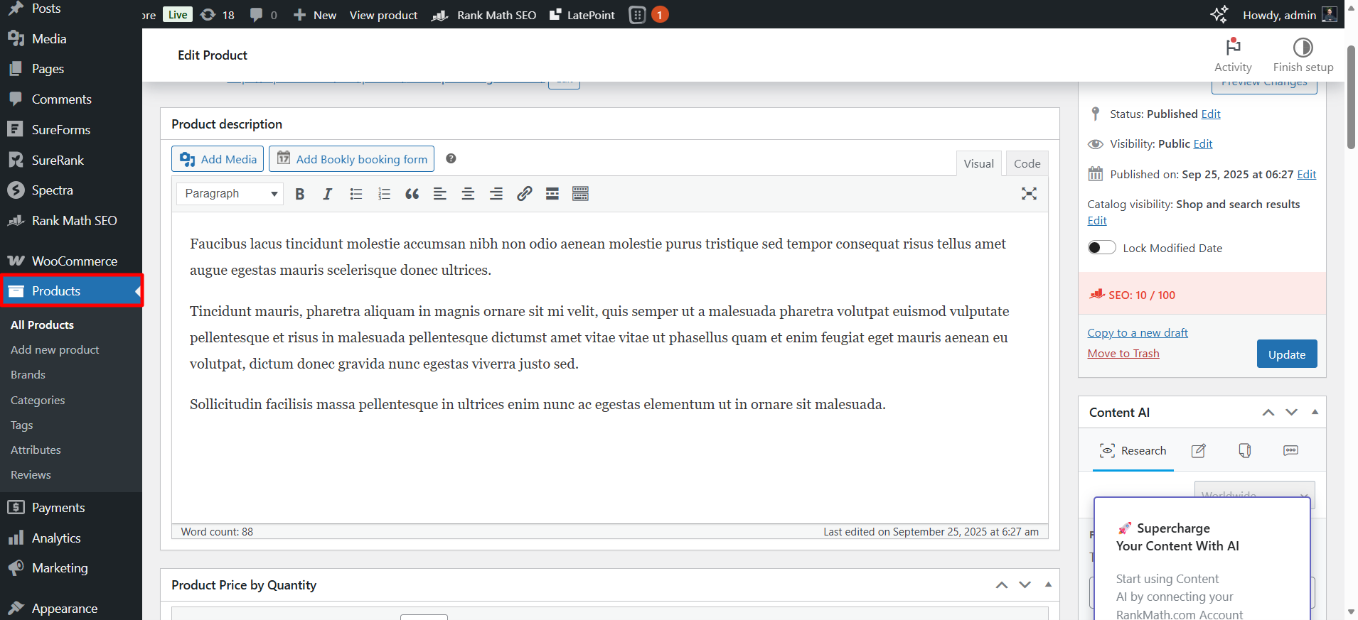 Edit product Makeup Melting Cleanser ‹ E Commerce Store — WordPress 02 09 2026 11 24 AM