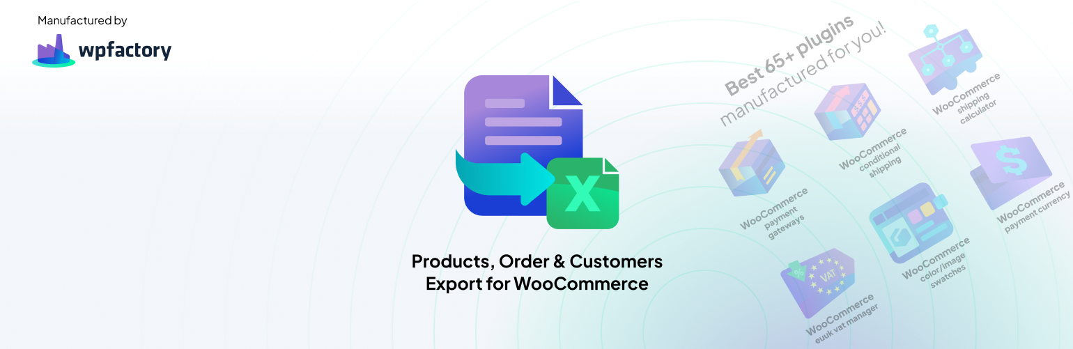 Export WooCommerce Products, Order & Customers banner