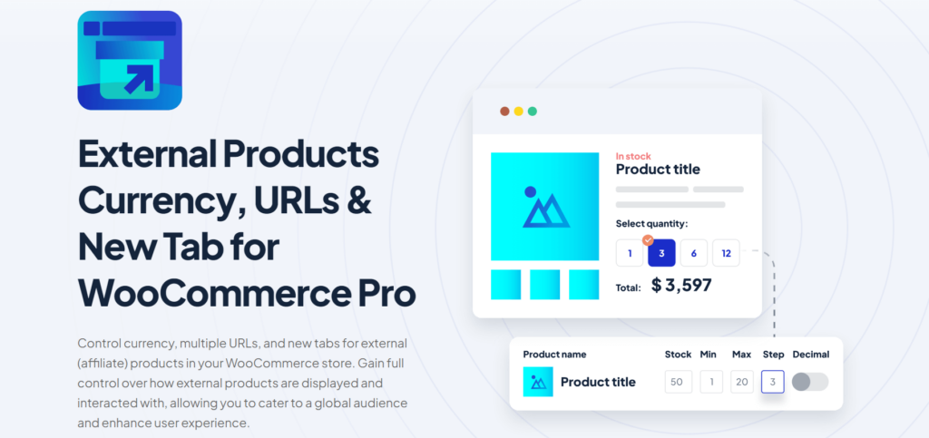 External Products Currency, URLs & New Tab for WooCommerce Pro by Wp-Factory