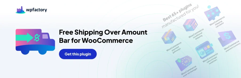 Free Shipping Over Amount Bar for WooCommerce