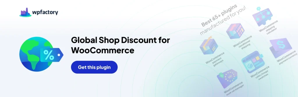 Global Shop Discount for WooCommerce