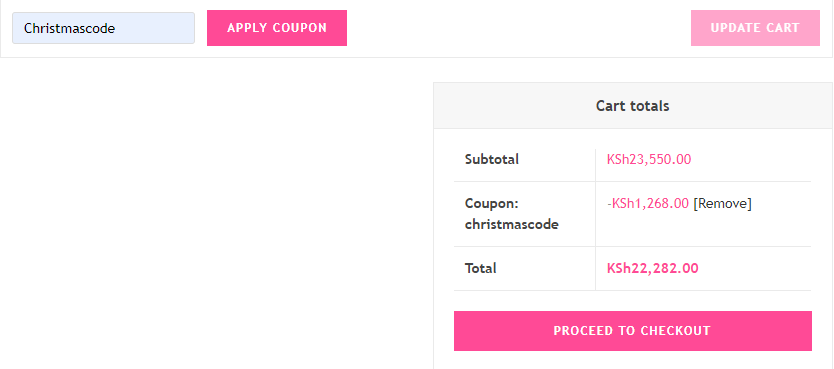 How to Create WooCommerce Bundle Products - Testing the coupon