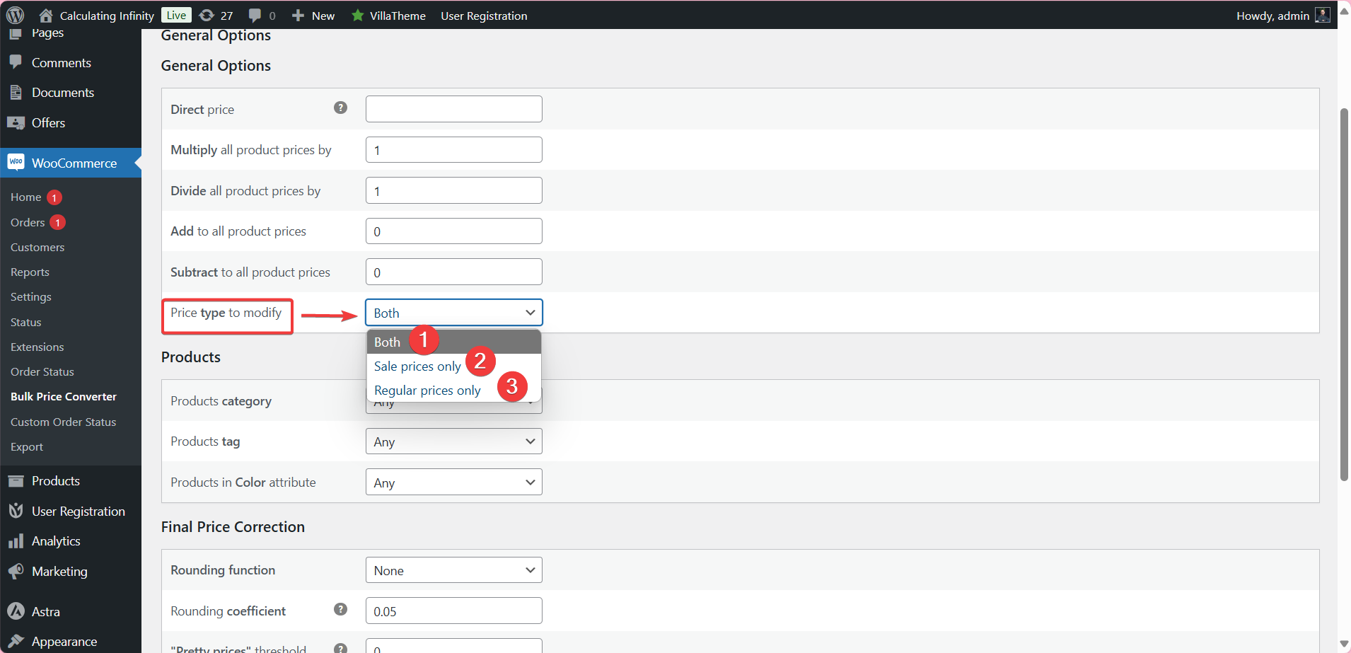 How to Edit Your Prices in Bulk in WooCommerce - Step4(3)