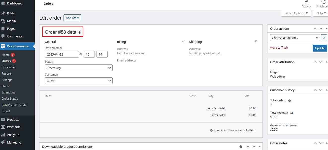 How to Get Order details in WooCommerce