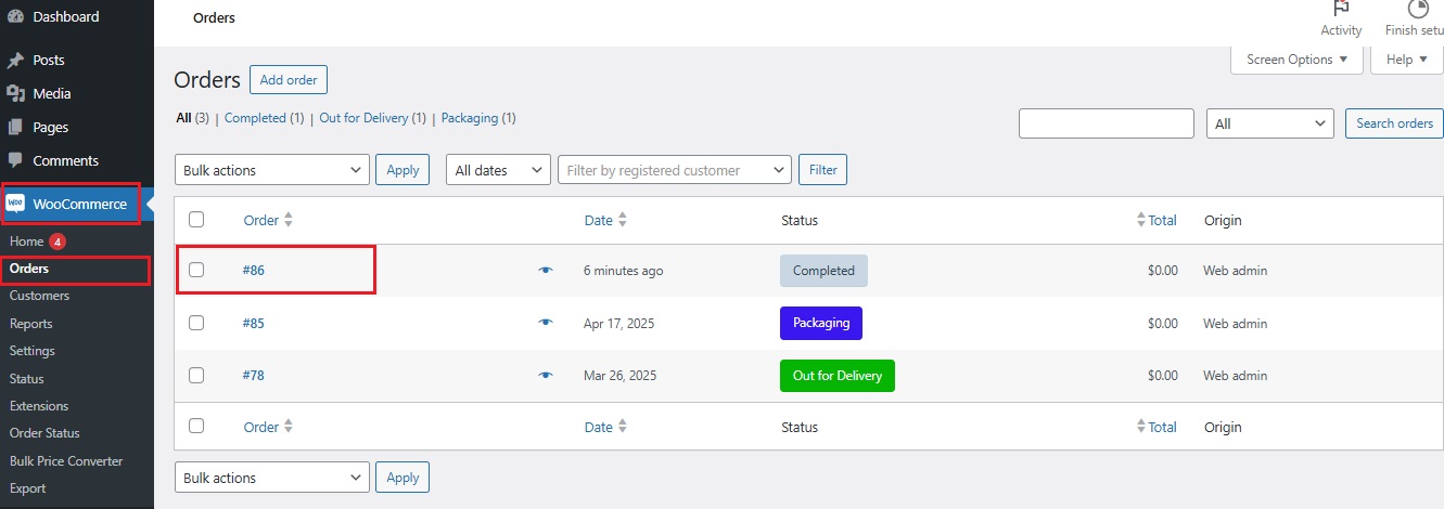 How to do refunds on WooCommerce - step 1