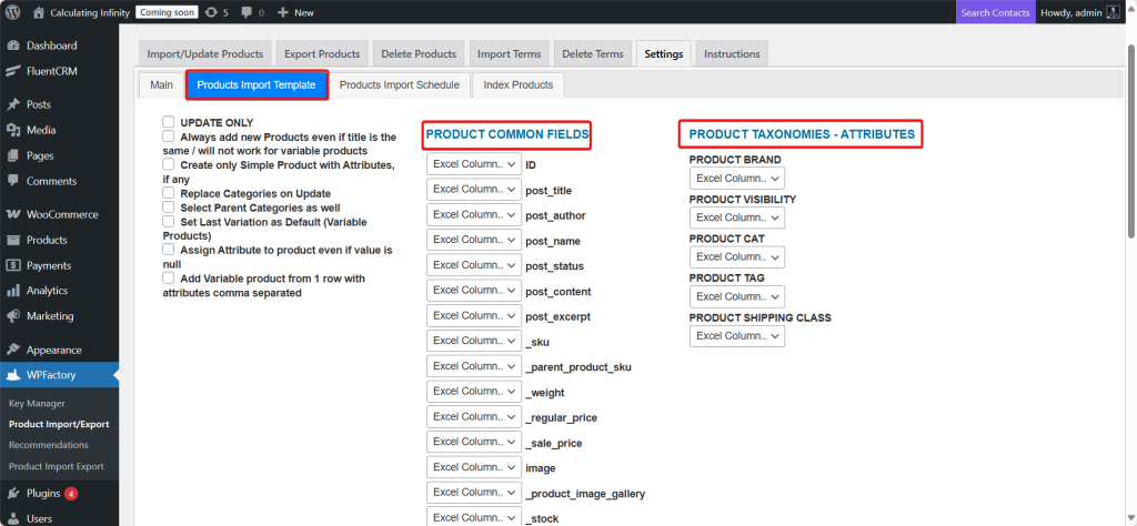 Import export products. step82