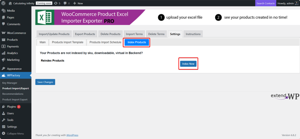 Import export products. step84