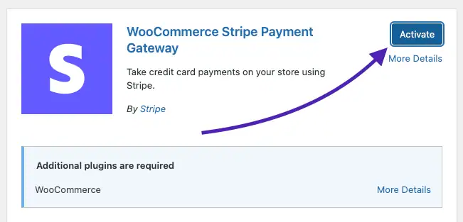 Install the official Stripe extension
