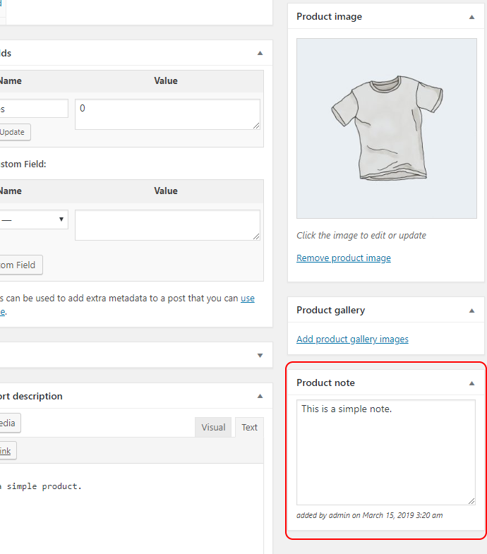 Internal Product Notes for WooCommerce - Product Meta Box