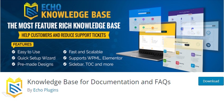 Knowledge Base for Documentation and FAQs by Echo Plugins
