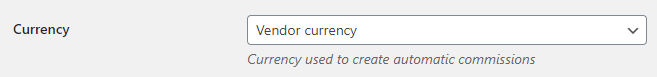 Marketplace for WooCommerce - Multicurrency Addon - Settings - Commissions Options