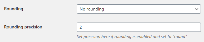 Marketplace for WooCommerce - Multicurrency Addon - Settings - Rounding Options