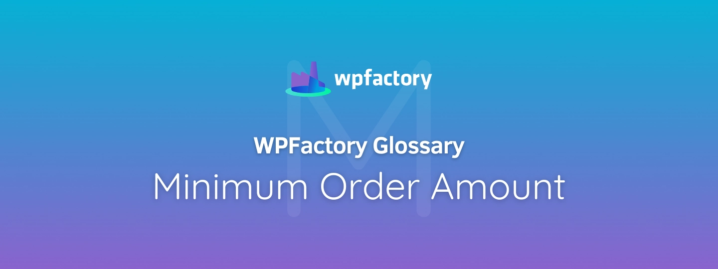 Minimum Order Amount
