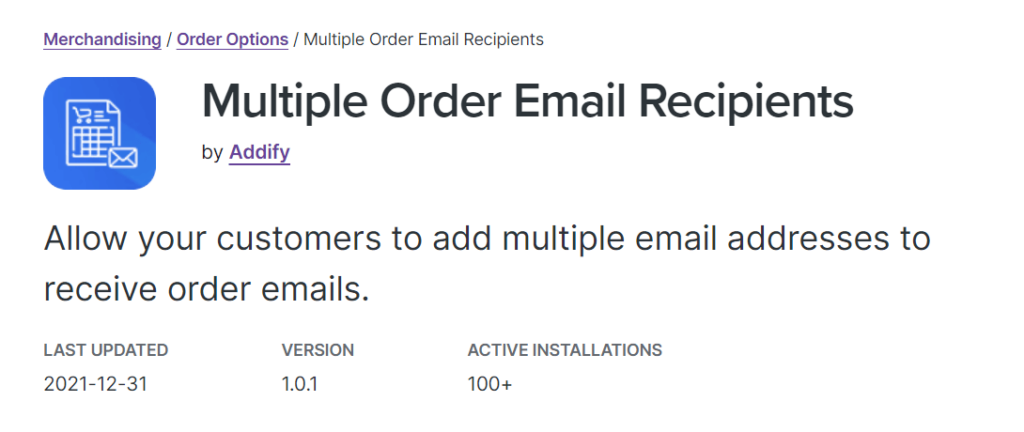 Multiple Order Email Recipients by Addify