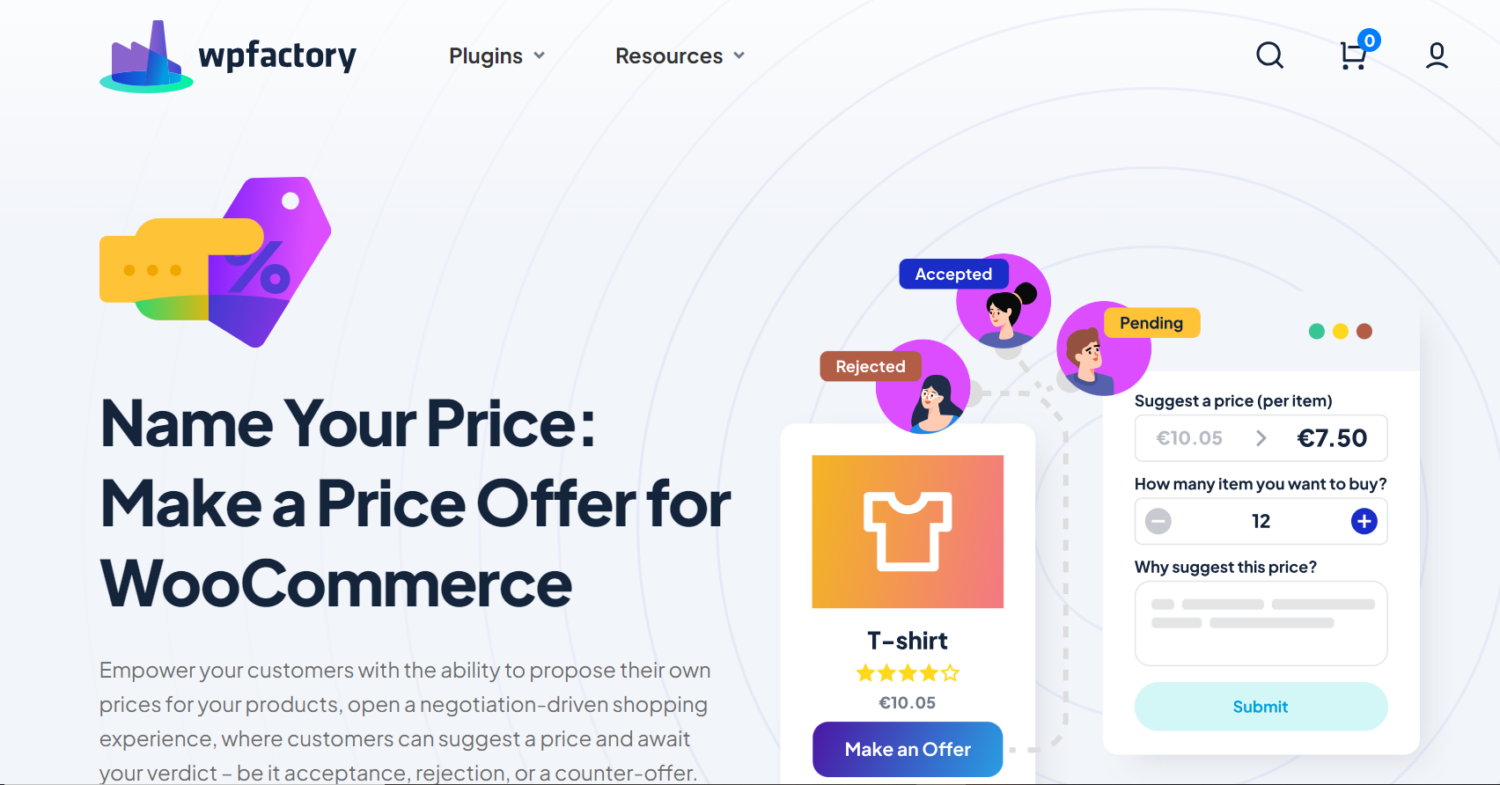 Name Your Price Make a Price Offer for WooCommerce by Wp-Factory