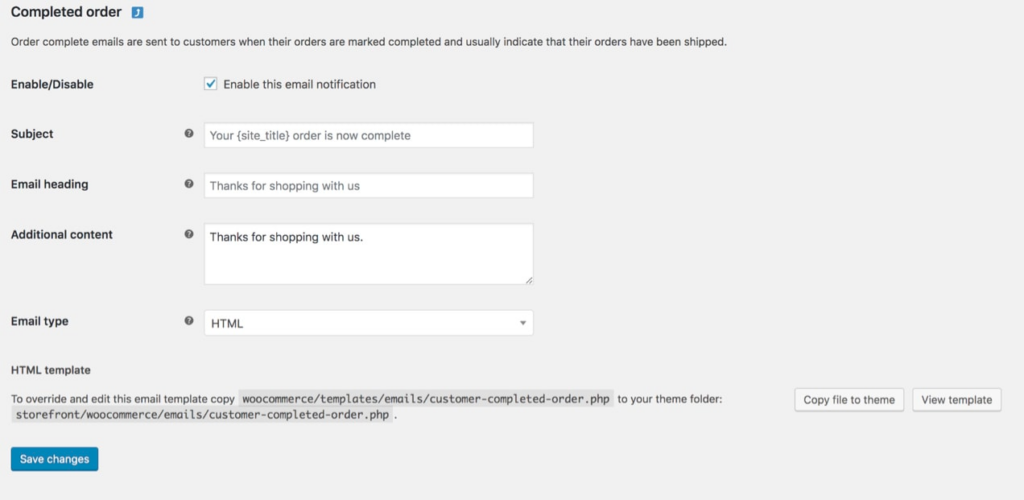 Changing Customizing WooCommerce Email Default Templates WPFactory