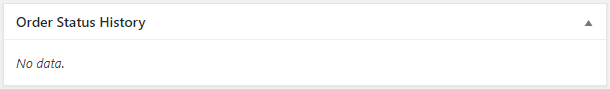 Order Status Rules for WooCommerce - Order Status History - Empty