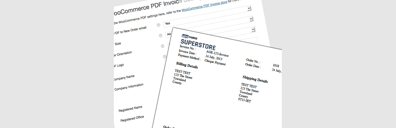 PDF Invoices for WooCommerce