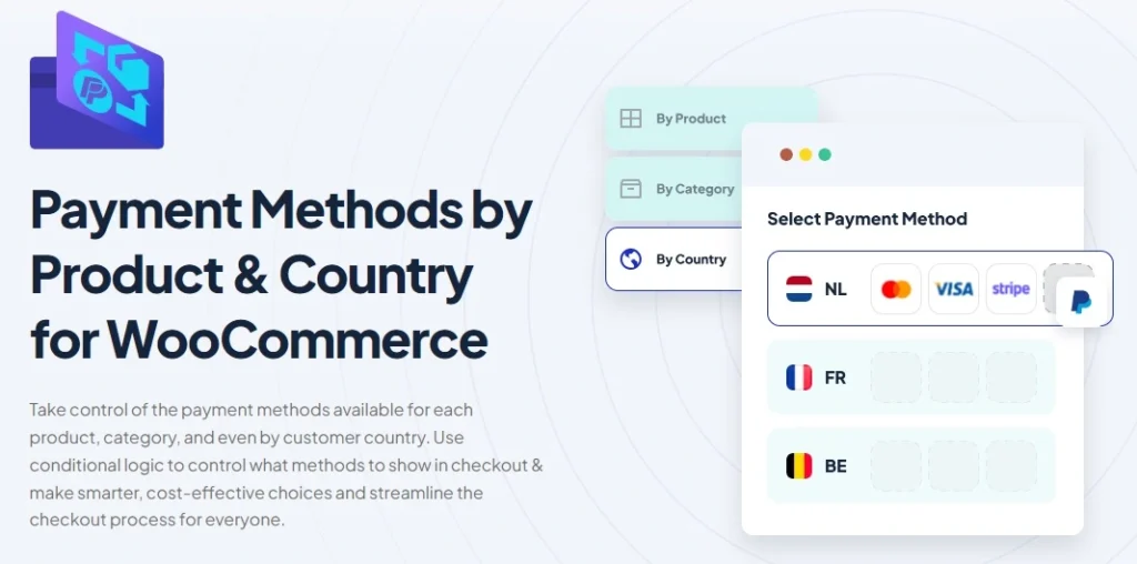 Payment Methods by Product & Country for WooCommerce