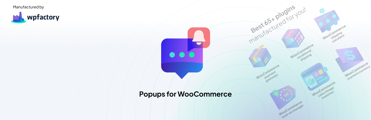 Popups for WooCommerce banner