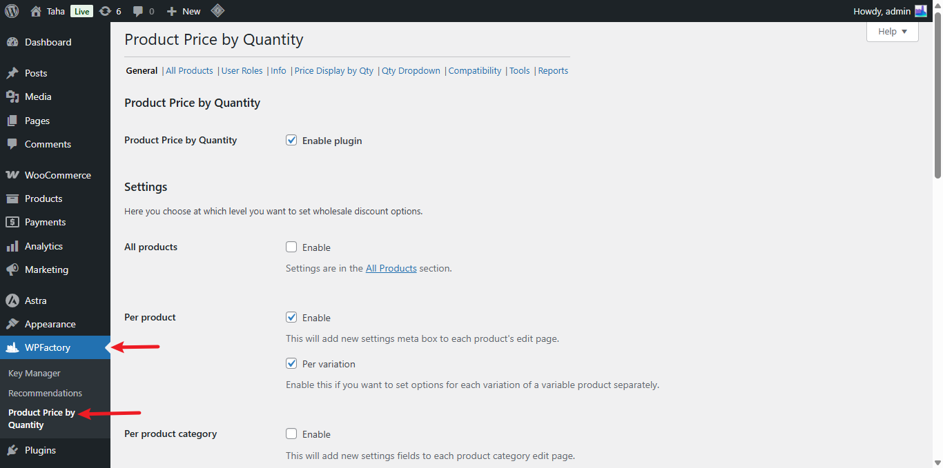 Price by Quantity