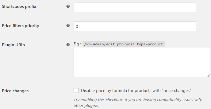 Product Price by Formula for WooCommerce - Advanced Settings