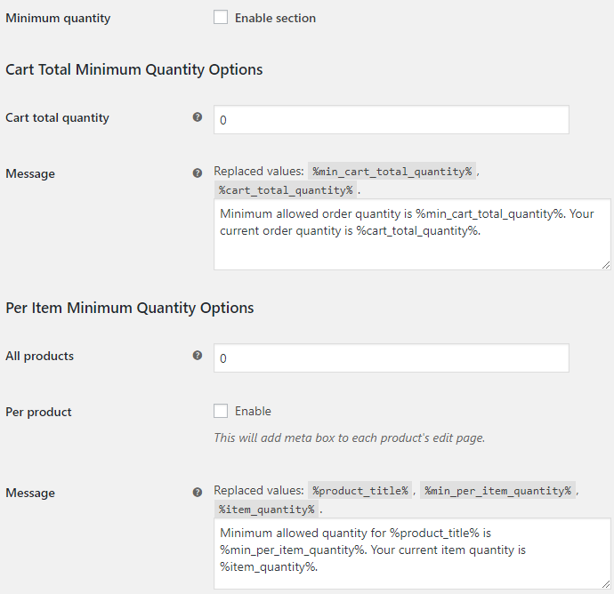 WooCommerce Quantity Control - Product Quantity for WooCommerce Minimum Quantity Options